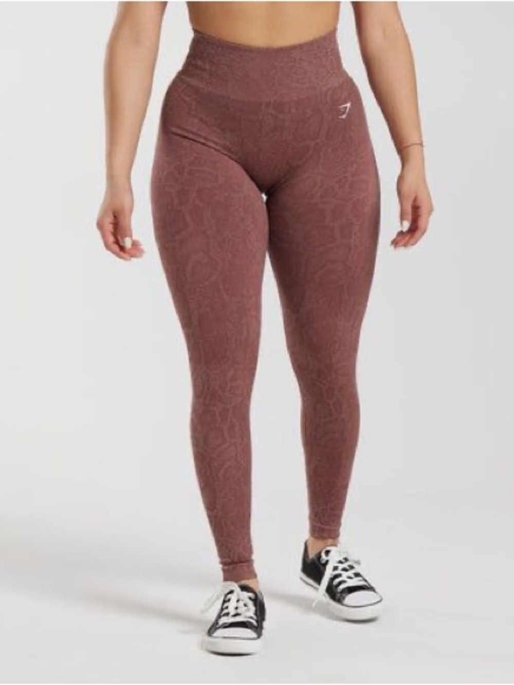 Gymshark Dusty Rose Snake Print Adapt Leggings